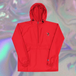 Embroidered Vintage Mickey Champion Packable Jacket - Classic Disney Character Jacket