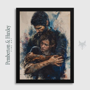 The Last of Us Art | Harbinger of Refuge: Joel and Ellie's Solemn Bond | Gamer Art