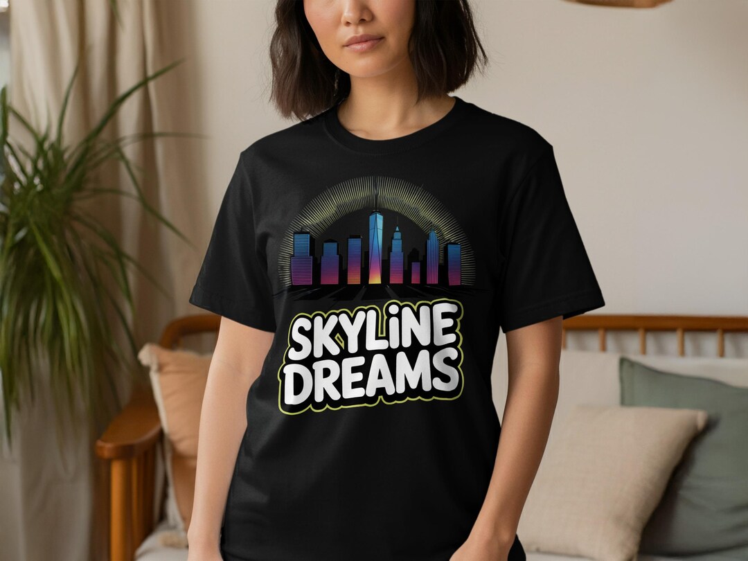 Abstract Cityscape T-shirt: Urban Skyline Graphic Tee - Etsy