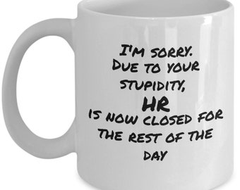 Taza divertida de recursos humanos, regalo de recursos humanos, taza de café divertida de recursos humanos