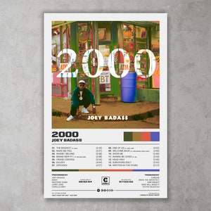 2000 Poster | Joey Badass Poster | Modern Print / Digital Download