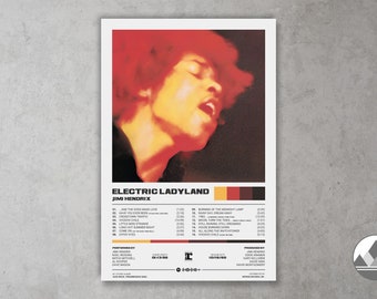 Electric Ladyland Poster | Jimi Hendrix Poster | Modern Print / Digital Download
