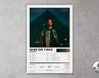 Give Or Take Poster | Giveon Poster | Modern Print / Digital Download