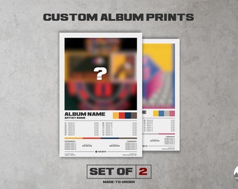 Set of 2 | Custom Album Prints | Choose Your Albums | (2:3) Modern Print / Digital Download / 2-Pack