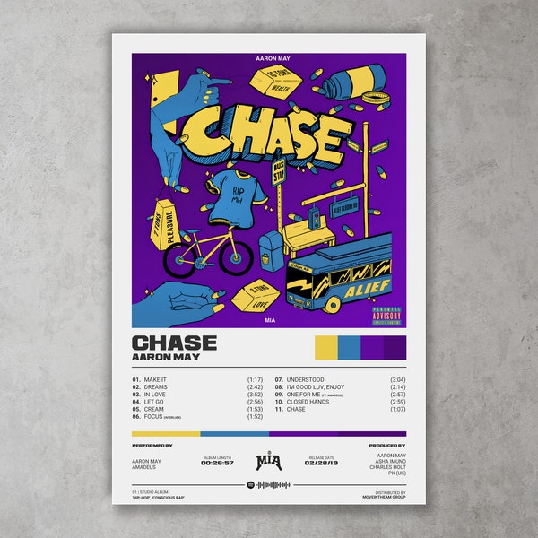 CHASE Poster | Aaron May Poster | Modern Print / Digital Download