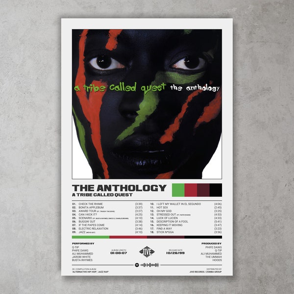 The Anthology Poster | A Tribe Called Quest Poster | Modern Print / Digital Download