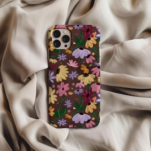 Cottage Core Colorful Folk Floral Tough Phone Case - iPhone & Samsung Galaxy