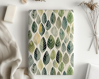 Whimsical Green Leaf Pattern Gift Wrapping Paper Sheets - Gift Wrap for All Occasions Birthday, Wedding, Holiday, Baby Shower, Bridal Shower