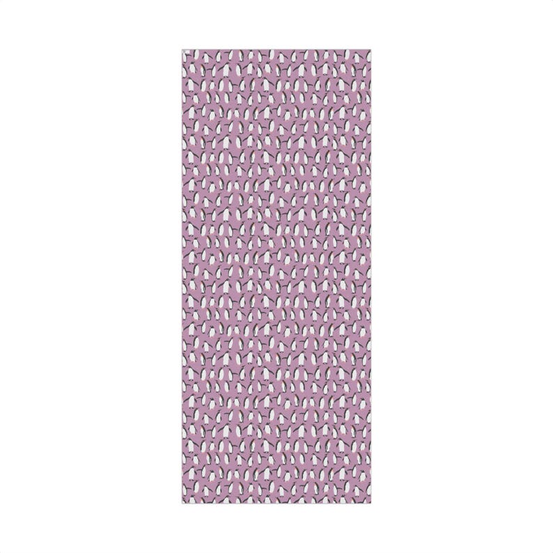 Purple Penguin Gift Wrapping Paper Sheets - Holiday Gift Wrap, Christmas Wrapping, Kids Gift Wrap, Winter, Animal, Baby Shower, Birthday image 8