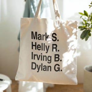 Innie Character Name Cotton Canvas Tote Bag - Eco-Friendly Gift - Minimalist Design - Reusable Shopping Bag - TV Show Fan Merch