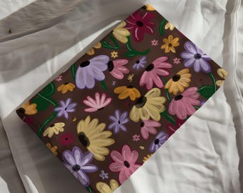 Cottage Core Folksy Colorful Floral Gift Wrapping Paper Sheets - Birthday - Baby Shower Gift - Cute Boho Gift - Bridal - Surprise Song Wrap