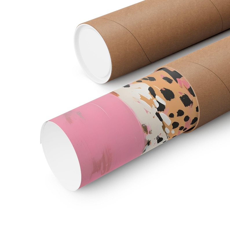 Pink Leopard Painting Matte Vertical Poster Art Print - Modern Home Decor, Maximalist Aesthetic Trendy Wall Poster, Eclectic Dorm, Cheetah image 9