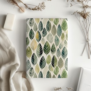 Whimsical Green Leaf Pattern Gift Wrapping Paper Sheets - Gift Wrap for All Occasions Birthday, Wedding, Holiday, Baby Shower, Bridal Shower