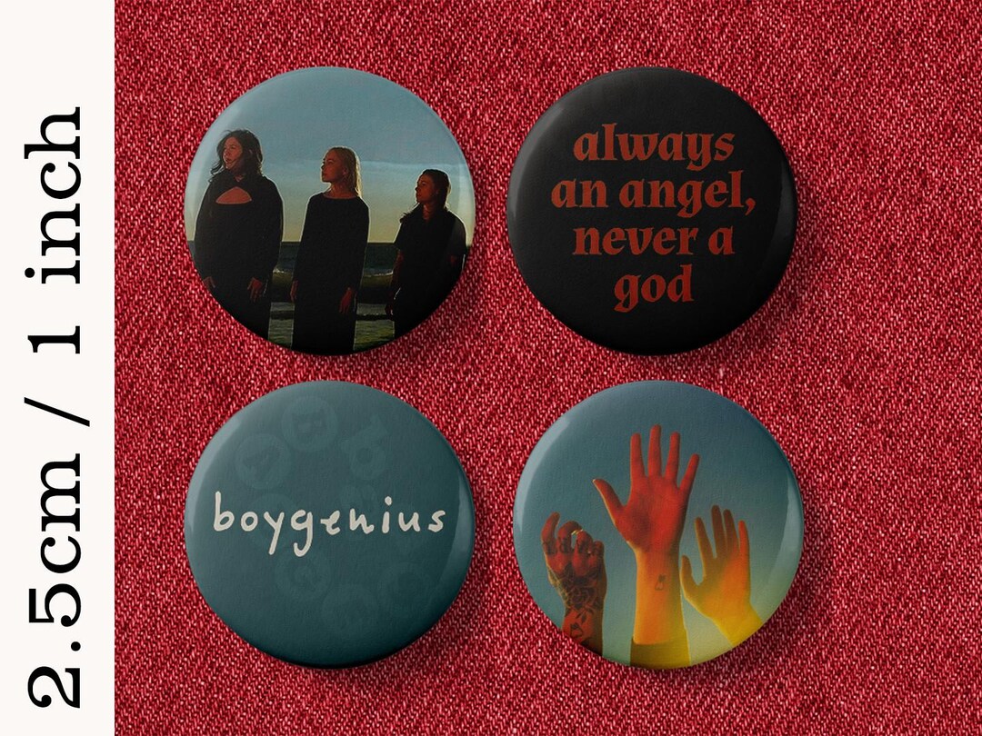 Boygenius the Record Badge Set Julien Baker Phoebe Bridgers Lucy Dacus