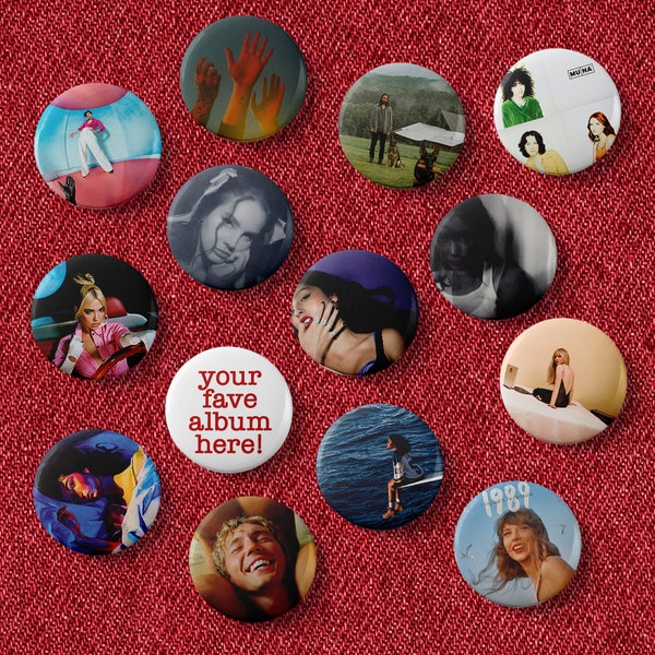 custom album cover badge pop girly for the gays and girls sabrina carpenter boygenius chappell roan music lorde band button pin 25mm 1 inch