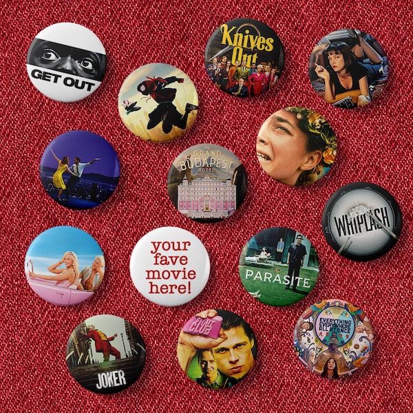 custom movie poster badge for the letterboxd cinephile girls gays and theys button pin 25mm 1 inch
