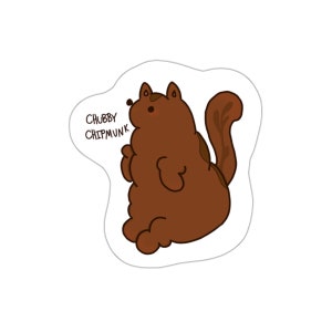 Mollige Streifenhörnchen Sticker