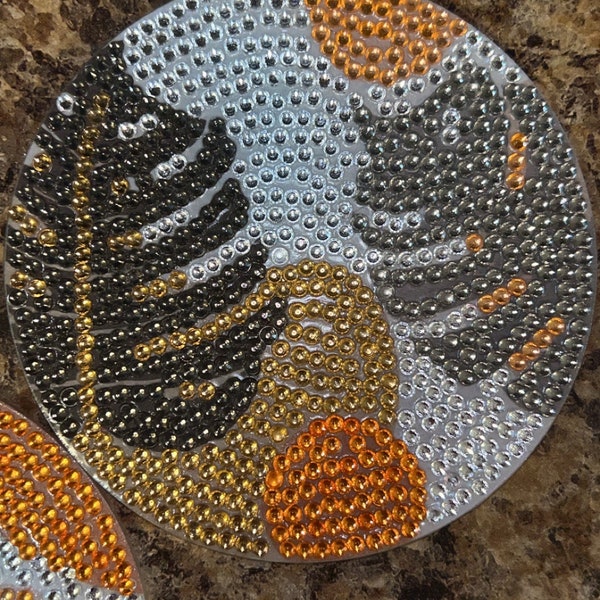 Bedazzled Leave Neutral Coasters