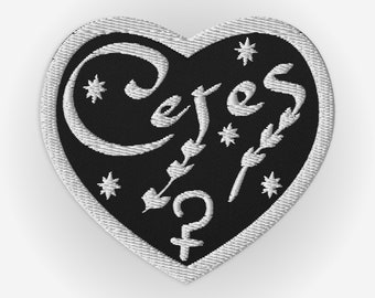 Ceres Embroidered Heart Patch