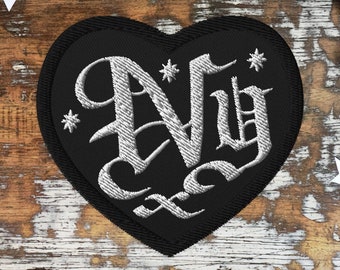 Nyx Embroidered Heart Patch
