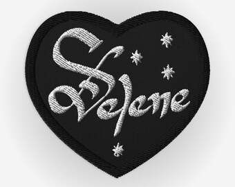 Selene Embroidered Heart Patch