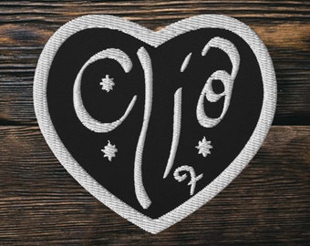 Clio Embroidered Heart Patch