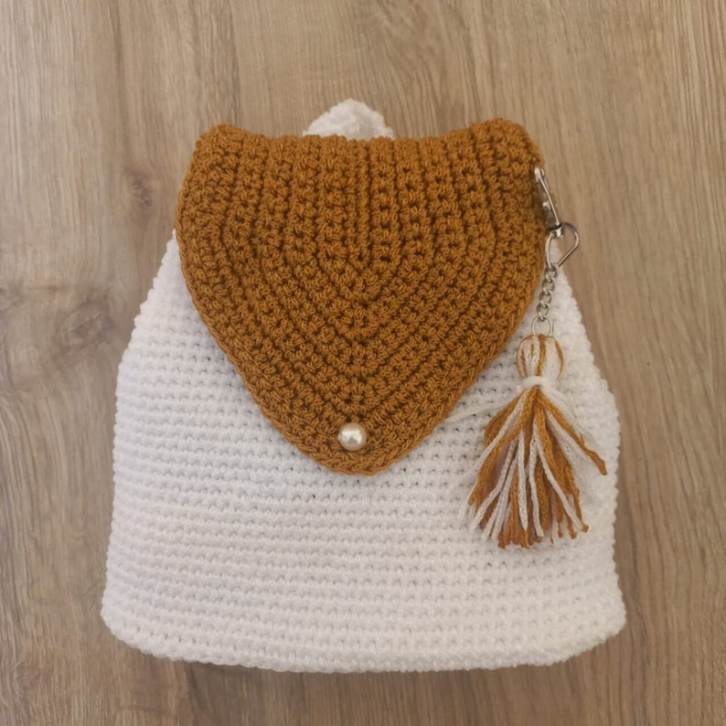 Hand-woven Backpack/crochet Fashion Accessories/crochet Shoulder Bag ...