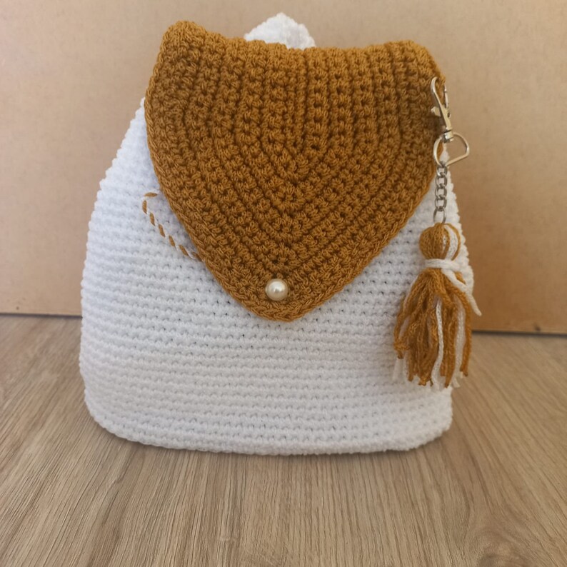 Hand-woven Backpack/crochet Fashion Accessories/crochet Shoulder Bag ...