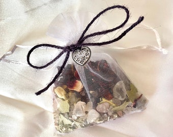 Moon Goddess Intention Spell Bag Herbal Offering Bag For Intuition High Priestess Energy