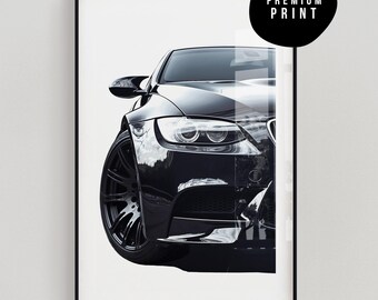 BMW M3 Poster Car Wall Art Poster Wall Print Home Decor for Men Car Print Car Art BMW Gift For Him