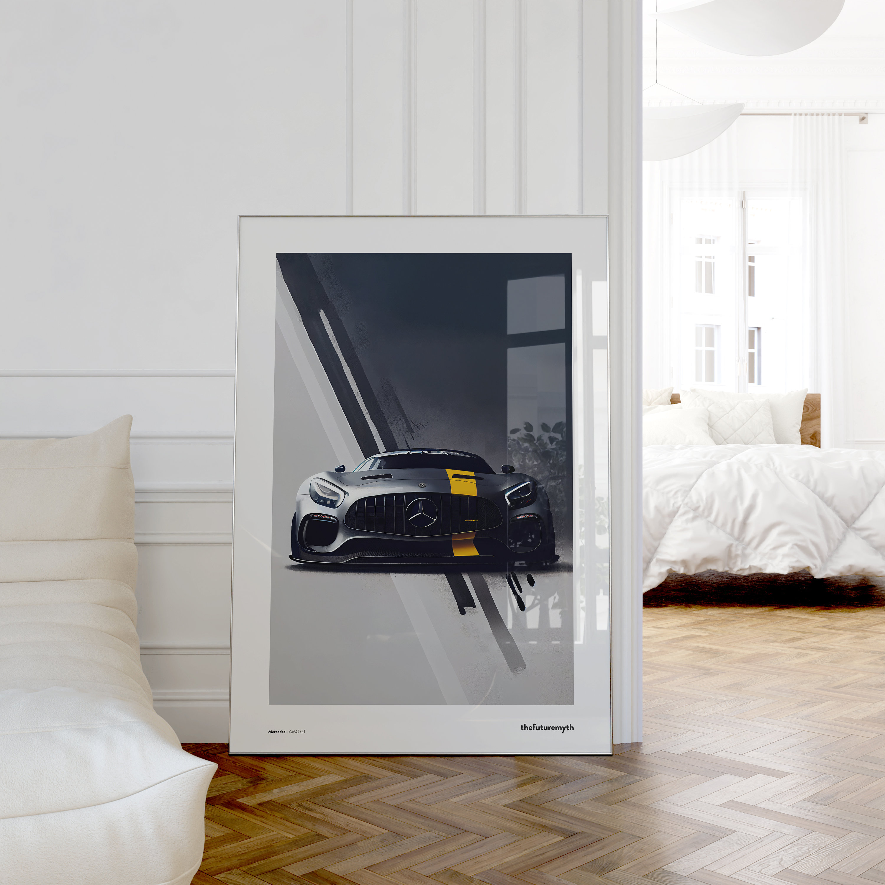 Mercedes AMG GT Car Poster, Wall Art, Poster, Car Print, Modern Art ...