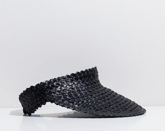 Visera de ratán [Negro]
