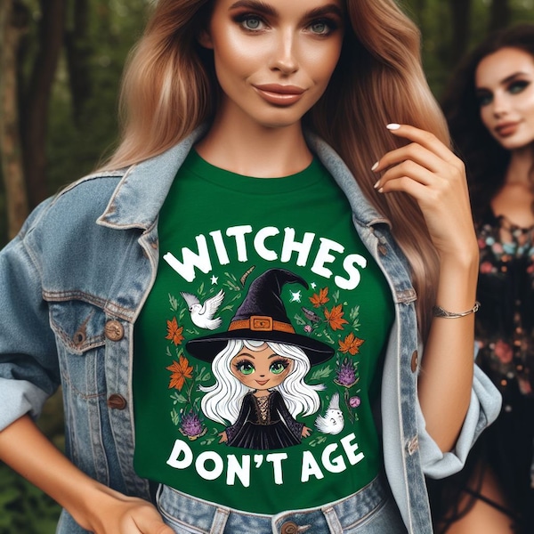 Witches Don't Age Sublimation Design Trending Now Digital Trendy PNG Designs Downloads For Shirts For Women Digital Products Best Seller