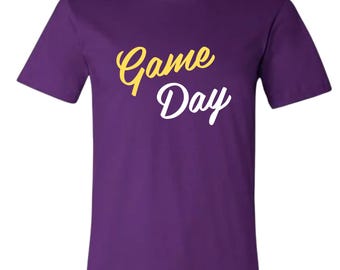 Game Day T-shirt [paars], shirt Minnesota Vikings, Vikings voetbalshirt, shirt Minnesota, grappige sportshirts, schattig voetbalshirt