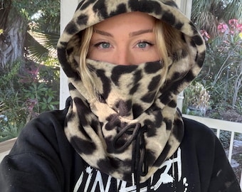 Snow leopard Fleece Balaclava