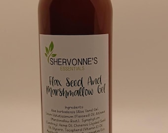 Hair Gel: Flax Seed And Marshmallow Gel. Natural, Great For Styling Women, Men, and Kids Hair!