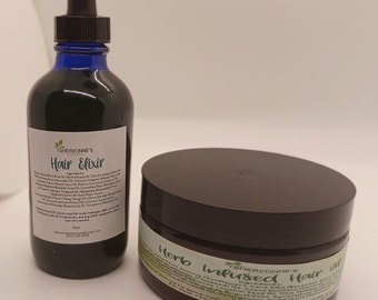 Hair oil: Herbs Infused Hair oils, Hair Pomade, Liquid Hair Oil. Natural, Scented With Essential Oils.