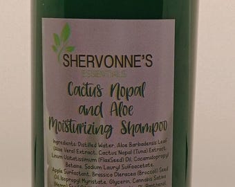 Shampoo: Cactus Nopal and Aloe. All Natural Ingredients,  scented with Essential oils.