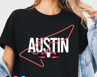 Formula 1 Austin Tshirt F1 Austin Circuit USA Shirt Formula One Austin Gran prix 2024 Tee Racing Fan Gift F1 lovers Track T-shirt Austin
