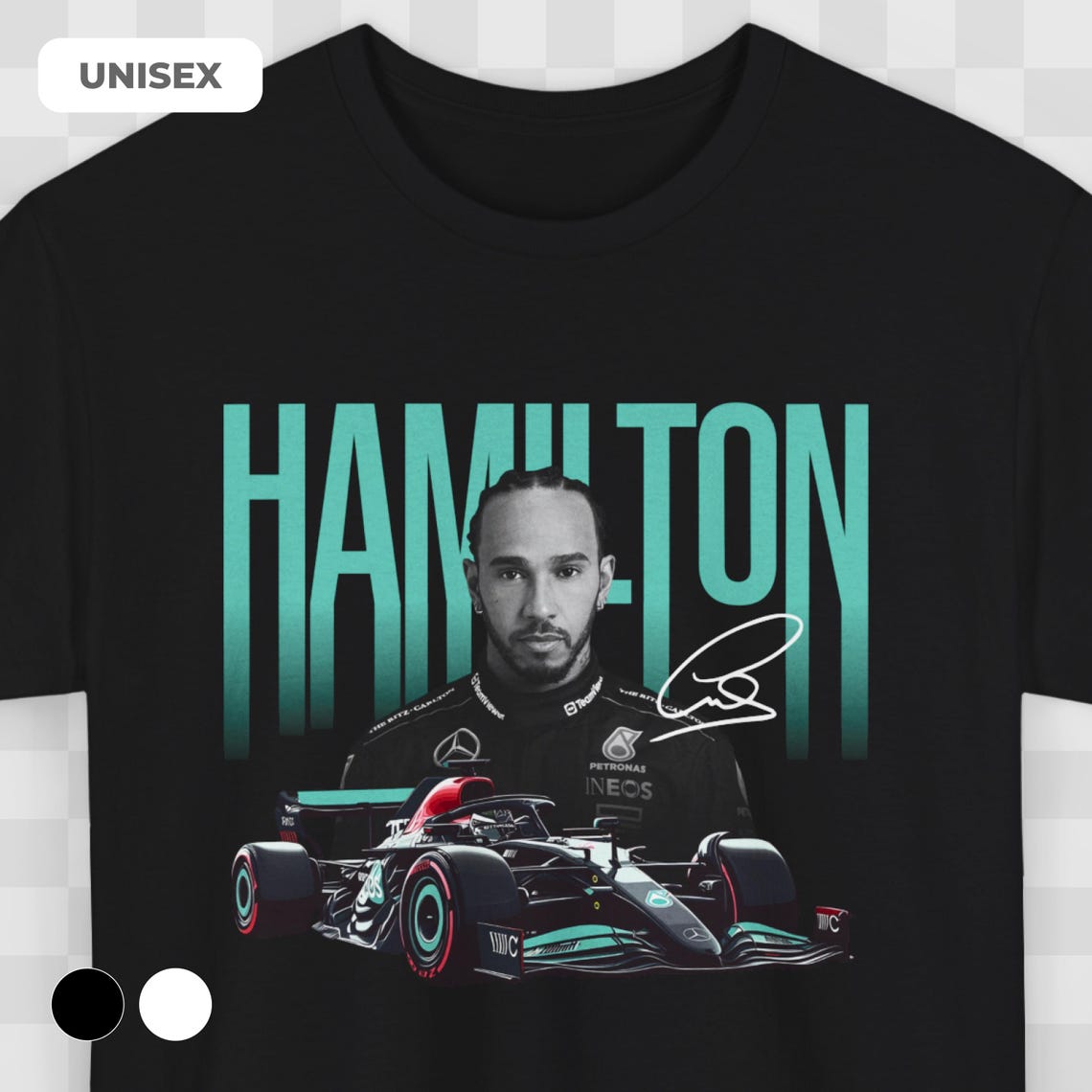 44 Lewis Hamilton Formula 1 Oversized T-shirt