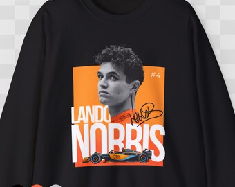 Sudadera de Fórmula 1 Lando Norris Camiseta del equipo F1 Lando Norris 4 Mclaren Suéter de fanático de Norris Sudadera con cuello redondo del campeón de Fórmula 1 Norris Lando