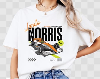 Formula One Lando Norris Tshirt, F1 Lando Norris shirt, Mclaren team Norris T Shirt, F1 champion Tee,  Unisex Mclaren F1 T-Shirt