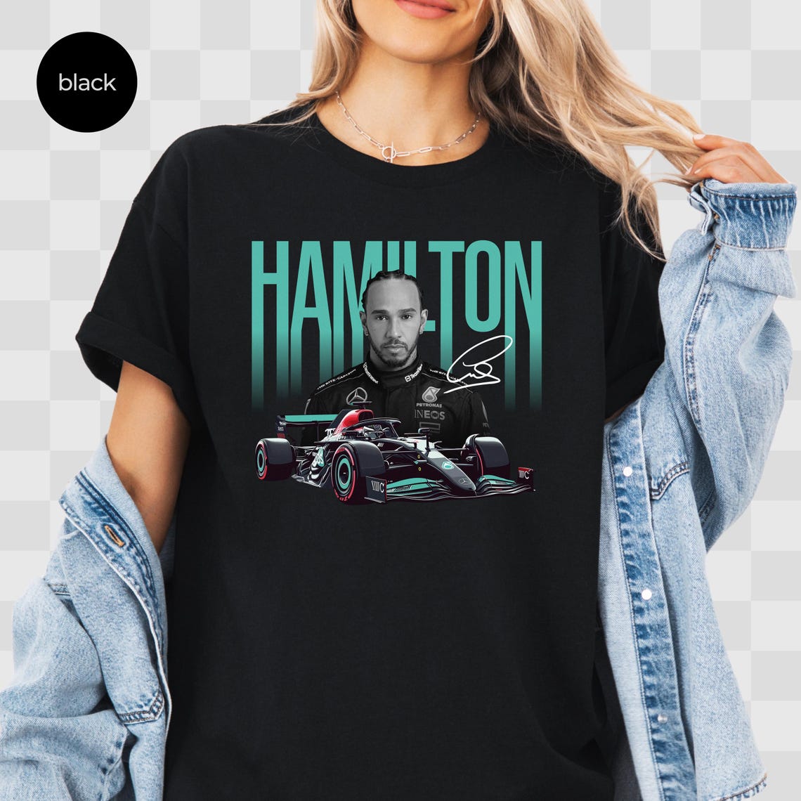 44 Lewis Hamilton Formula 1 Oversized T-shirt main image 0