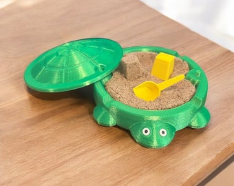Desktop Nostalgic Playground Turtle Sandbox Set Comes With Tools and Fidget Sand Etsy