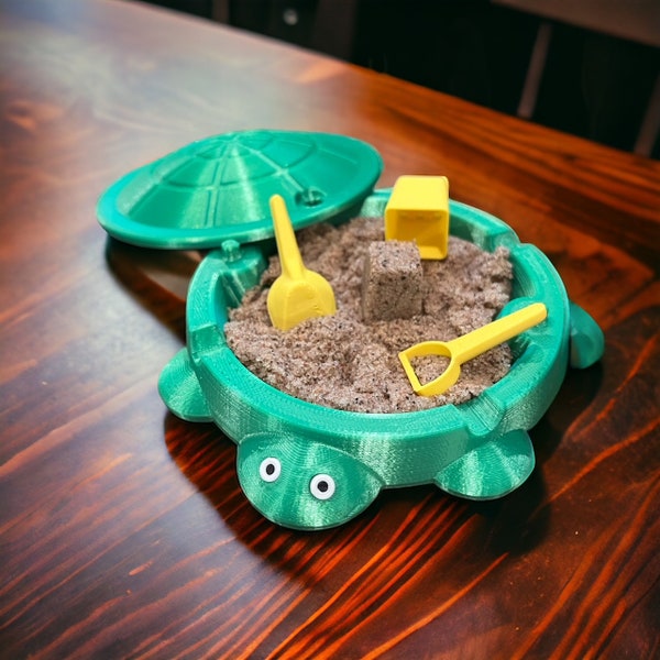 Desktop Playground Little Tikes Turtle Sandbox Set Comes with Tools and Kinetic Sand!