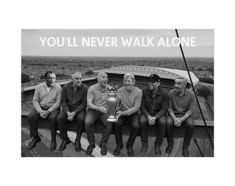 Anfield Reds Legends Print | Anfield Soccer Art, You'll Never Walk Alone