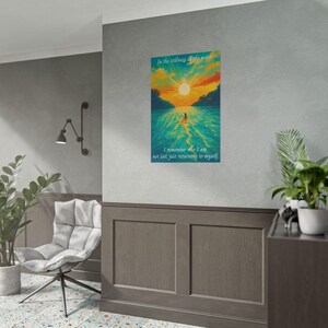 Lámina de arte de pared sereno, póster inspirador, decoración del hogar, arte motivacional, decoración de pared inspirada en la naturaleza