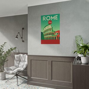 Rome Italy Travel Print Rome Wall Art Italy Travel Poster Rome Home Decor Italy Illustration Travel Gift for Rome Italy Wall Art