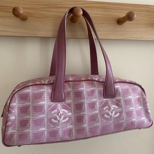 authentische Vintage Chanel rosa Handtasche Designermode y2k