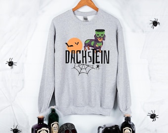 Funny Halloween Dachshund Sweatshirt, Dachshund, dog lover gift, fall cozy sweatshirt, Halloween, fall color sweatshirts